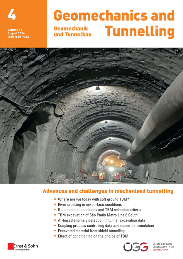 Zeitschrift Geomechanics and Tunnelling 04/24 erschienen