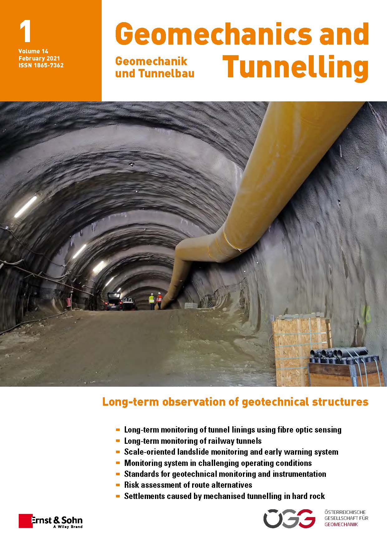 Journal Geomechanics and Tunnelling 1/21 published